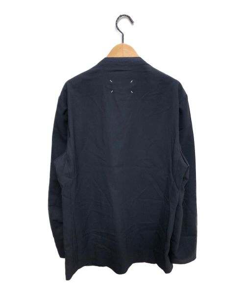 Maison Margiela（メゾンマルジェラ）Maison Margiela (メゾンマルジェラ) ノーカラージャケット ネイビー サイズ:50の古着・服飾アイテム