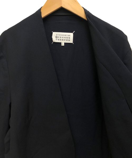 Maison Margiela（メゾンマルジェラ）Maison Margiela (メゾンマルジェラ) ノーカラージャケット ネイビー サイズ:50の古着・服飾アイテム