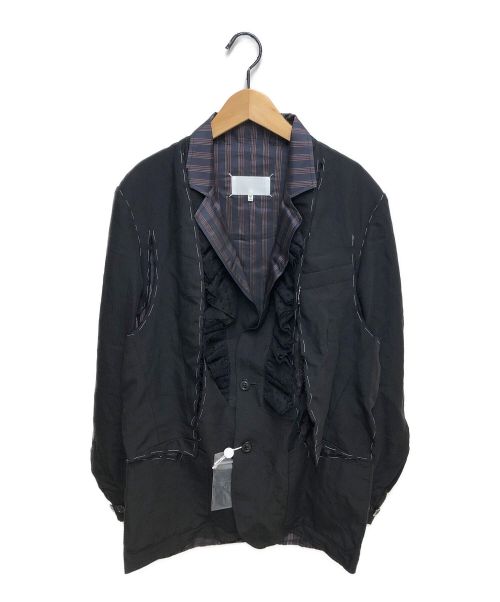 Maison Margiela（メゾンマルジェラ）Maison Margiela (メゾンマルジェラ) 21SS トロンプルイユジャケット ブラック サイズ:46の古着・服飾アイテム