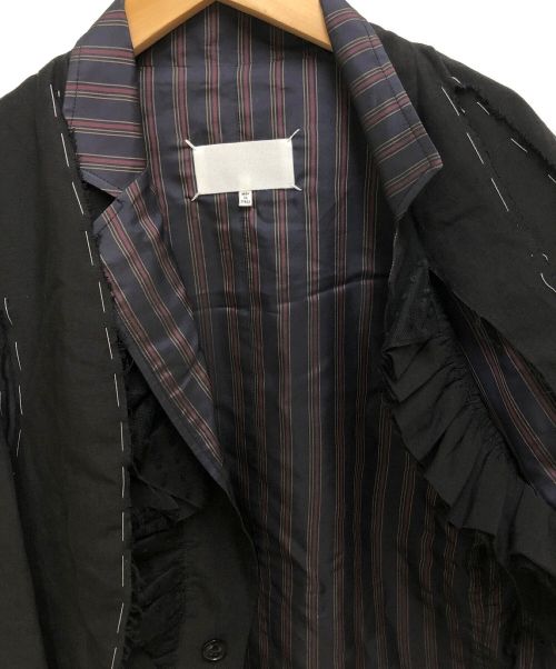 Maison Margiela（メゾンマルジェラ）Maison Margiela (メゾンマルジェラ) 21SS トロンプルイユジャケット ブラック サイズ:46の古着・服飾アイテム