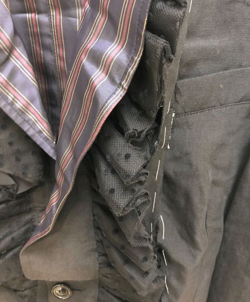 Maison Margiela（メゾンマルジェラ）Maison Margiela (メゾンマルジェラ) 21SS トロンプルイユジャケット ブラック サイズ:46の古着・服飾アイテム