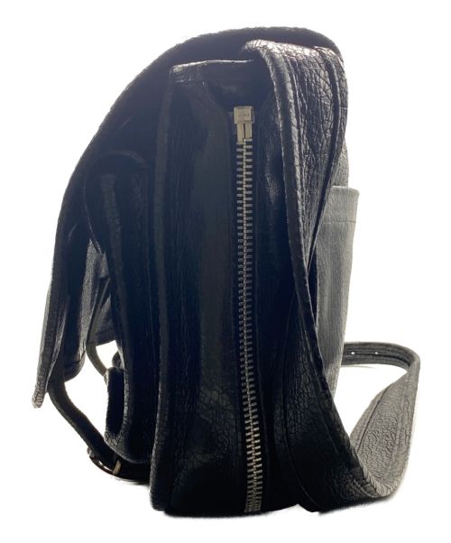 CHROME HEARTS（クロムハーツ）CHROME HEARTS (クロムハーツ) ダガージップガンスリンガーメッセンジャーバッグ ブラック サイズ:-の古着・服飾アイテム