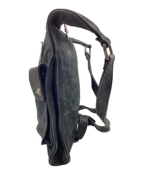 CHROME HEARTS（クロムハーツ）CHROME HEARTS (クロムハーツ) スリンガー レザー ショルダーバッグ ブラック サイズ:-の古着・服飾アイテム