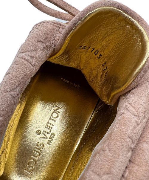 LOUIS VUITTON（ルイ ヴィトン）LOUIS VUITTON (ルイ ヴィトン) モノグラムスウェードシューズ ライトピンク サイズ:37 1/2の古着・服飾アイテム