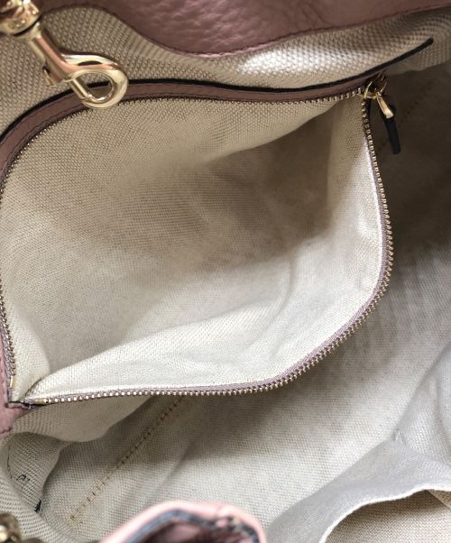 GUCCI（グッチ）GUCCI (グッチ) チェーンショルダーバッグ ライトピンク サイズ:-の古着・服飾アイテム