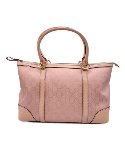 GUCCI（グッチ）GUCCI (グッチ) ラブリートートバッグ ピンクラメ サイズ:-の古着・服飾アイテム