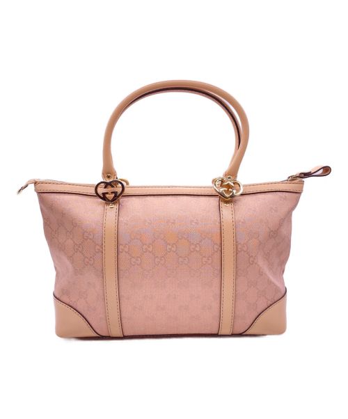 GUCCI（グッチ）GUCCI (グッチ) ラブリートートバッグ ピンクラメ サイズ:-の古着・服飾アイテム