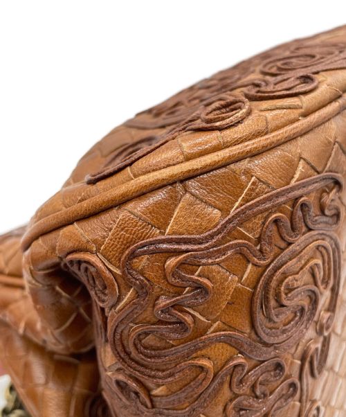 BOTTEGA VENETA（ボッテガベネタ）BOTTEGA VENETA (ボッテガベネタ) チェーンショルダーバッグ ブラウン サイズ:-の古着・服飾アイテム