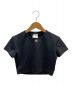 CHANEL（シャネル）の古着「エンブロイダリーココマーククロップドTシャツ」｜ブラック