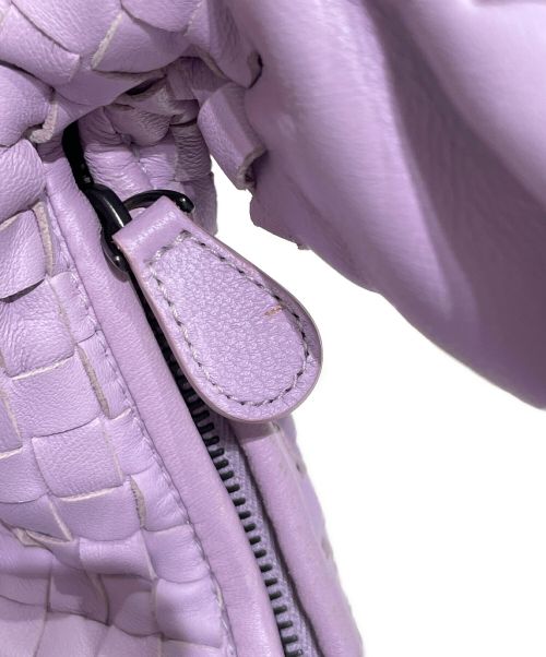BOTTEGA VENETA（ボッテガベネタ）BOTTEGA VENETA (ボッテガベネタ) イントレチャートショルダーバッグ ラベンダーの古着・服飾アイテム