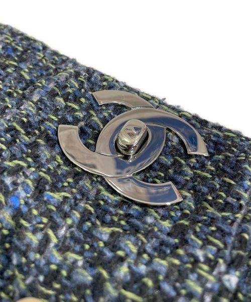 CHANEL（シャネル）CHANEL (シャネル) ツイードチェーンショルダーバッグ ネイビー サイズ:-の古着・服飾アイテム