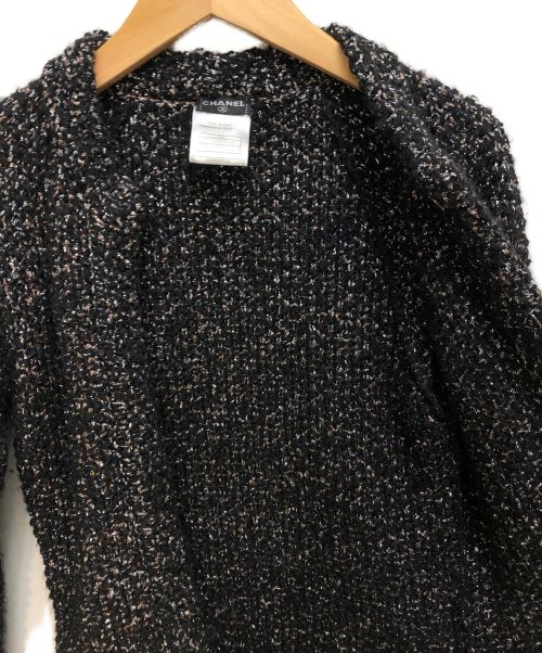 CHANEL（シャネル）CHANEL (シャネル) ニットジャケット ブラック サイズ:38の古着・服飾アイテム