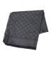 LOUIS VUITTON（ルイ ヴィトン）の古着「ショール・モノグラムシャイン」｜グレー