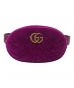 GUCCIグッチ）の古着「GGマーモント ベルトバッグ」｜パープル