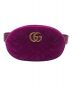 GUCCI（グッチ）の古着「GGマーモント ベルトバッグ」｜パープル