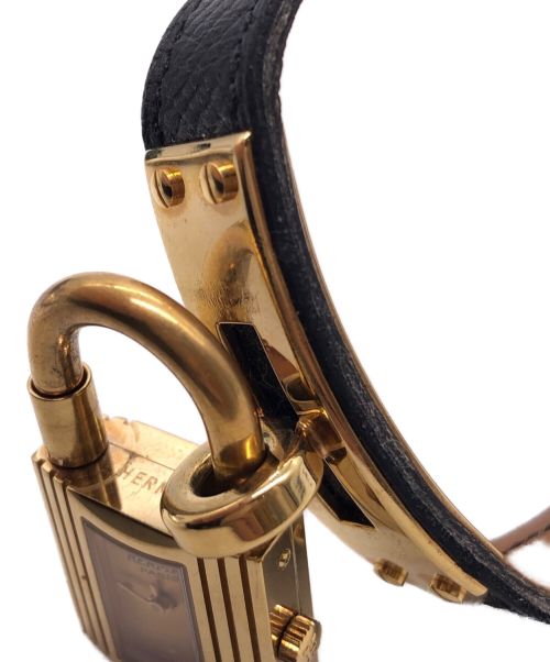 HERMES（エルメス）HERMES (エルメス) ケリーウォッチ ブラック サイズ:20ｍｍの古着・服飾アイテム
