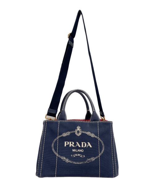 PRADA（プラダ）PRADA (プラダ) 2WAYショルダーバッグ インディゴ サイズ:SSの古着・服飾アイテム