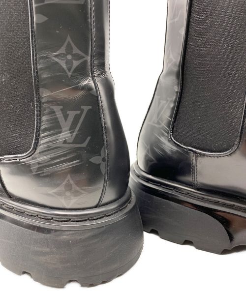 LOUIS VUITTON（ルイ ヴィトン）LOUIS VUITTON (ルイ ヴィトン) LV ボールド・ライン アンクルブーツ ブラック サイズ:26cm（UK7）の古着・服飾アイテム