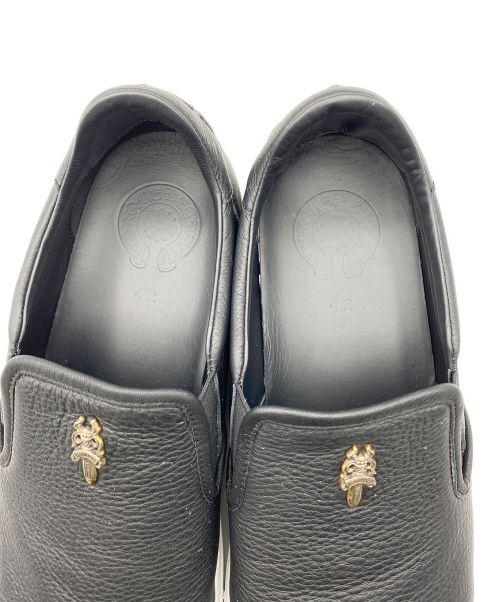 CHROME HEARTS（クロムハーツ）CHROME HEARTS (クロムハーツ) CH SLIP ON ブラック サイズ:SIZE 42の古着・服飾アイテム