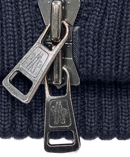MONCLER（モンクレール）MONCLER (モンクレール) ダウンニットカーディガン ネイビー サイズ:Lの古着・服飾アイテム