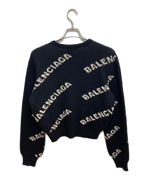 BALENCIAGA（バレンシアガ）BALENCIAGA (バレンシアガ) ロゴニット ブラック サイズ:36の古着・服飾アイテム