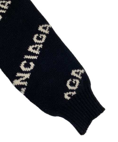BALENCIAGA（バレンシアガ）BALENCIAGA (バレンシアガ) ロゴニット ブラック サイズ:36の古着・服飾アイテム