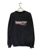 BALENCIAGAバレンシアガ）の古着「キャンペーンロゴスウェット」｜ブラック