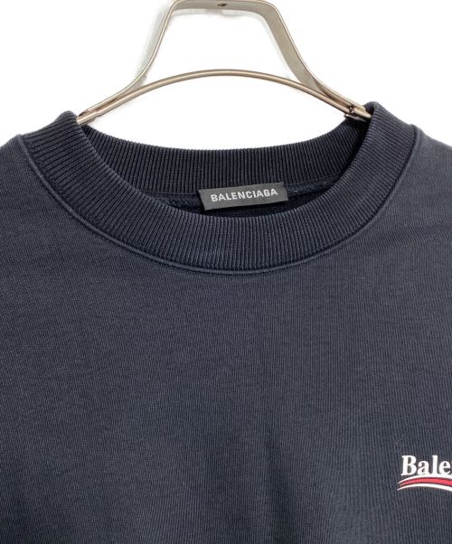 BALENCIAGA（バレンシアガ）BALENCIAGA (バレンシアガ) キャンペーンロゴスウェット ブラック サイズ:Mの古着・服飾アイテム