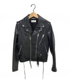 Saint Laurent Parisサンローランパリ）の古着「L17/ライダースジャケット」｜ブラック