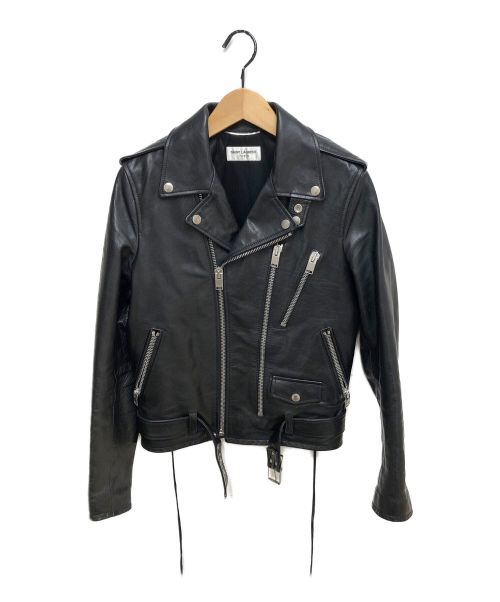 Saint Laurent Paris（サンローランパリ）Saint Laurent Paris (サンローランパリ) L17/ライダースジャケット ブラック サイズ:42の古着・服飾アイテム