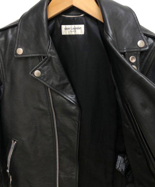 Saint Laurent Paris（サンローランパリ）Saint Laurent Paris (サンローランパリ) L17/ライダースジャケット ブラック サイズ:42の古着・服飾アイテム