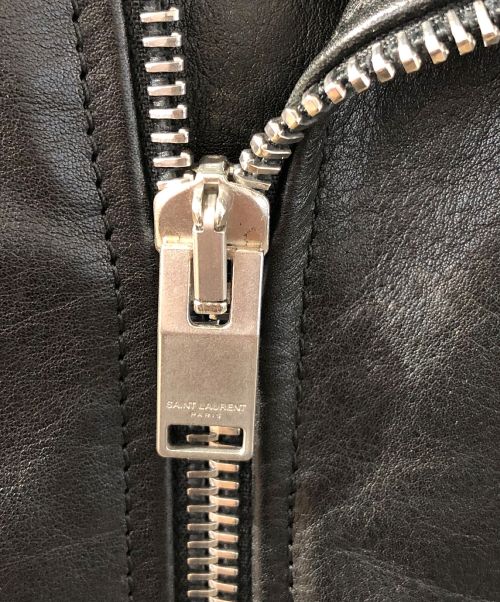 Saint Laurent Paris（サンローランパリ）Saint Laurent Paris (サンローランパリ) L17/ライダースジャケット ブラック サイズ:42の古着・服飾アイテム