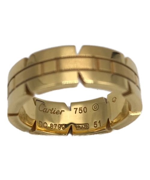 Cartier（カルティエ）Cartier (カルティエ) K18YGタンクリング サイズ:11号の古着・服飾アイテム
