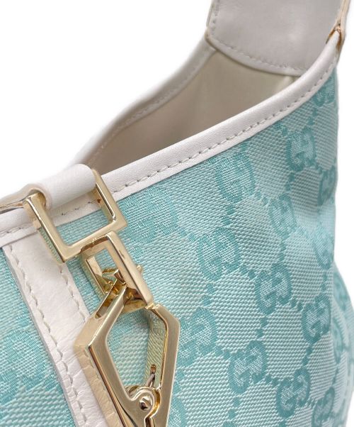 GUCCI（グッチ）GUCCI (グッチ) ワンショルダーバッグ スカイブルー×ホワイト サイズ:-の古着・服飾アイテム