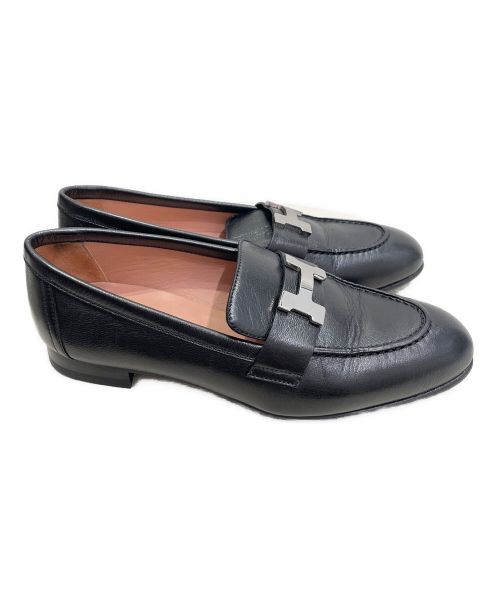 HERMES（エルメス）HERMES (エルメス) コンスタンスローファー ブラック サイズ:34の古着・服飾アイテム