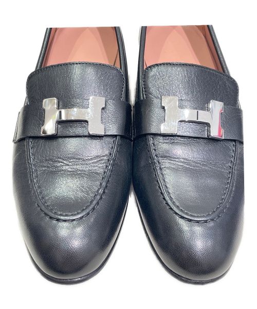 HERMES（エルメス）HERMES (エルメス) コンスタンスローファー ブラック サイズ:34の古着・服飾アイテム