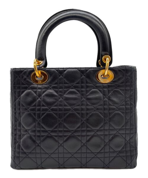 Christian Dior（クリスチャン ディオール）Christian Dior (クリスチャン ディオール) レディーディオール カナージュ ハンドバッグ ブラック サイズ:-の古着・服飾アイテム