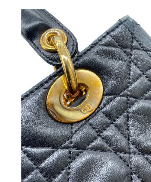 Christian Dior（クリスチャン ディオール）Christian Dior (クリスチャン ディオール) レディーディオール カナージュ ハンドバッグ ブラック サイズ:-の古着・服飾アイテム