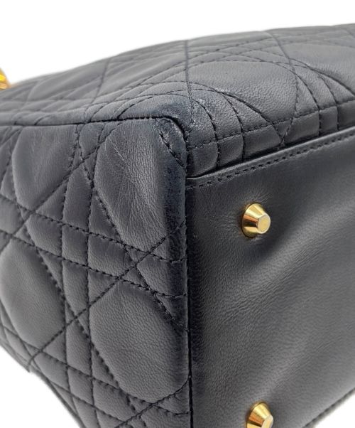 Christian Dior（クリスチャン ディオール）Christian Dior (クリスチャン ディオール) レディーディオール カナージュ ハンドバッグ ブラック サイズ:-の古着・服飾アイテム