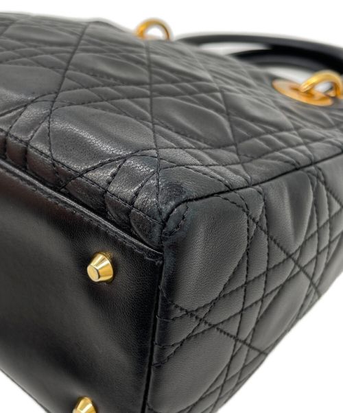 Christian Dior（クリスチャン ディオール）Christian Dior (クリスチャン ディオール) レディーディオール カナージュ ハンドバッグ ブラック サイズ:-の古着・服飾アイテム