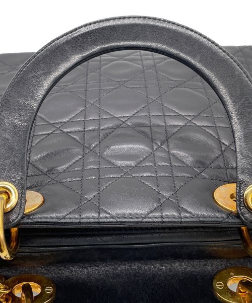 Christian Dior（クリスチャン ディオール）Christian Dior (クリスチャン ディオール) レディーディオール カナージュ ハンドバッグ ブラック サイズ:-の古着・服飾アイテム
