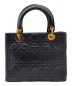 Christian Dior (クリスチャン ディオール) レディーディオール カナージュ ハンドバッグ ブラック サイズ:-：99800円
