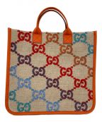 GUCCIグッチ）の古着「チルドレンズGGサイケデリック トートバッグ」｜オレンジ