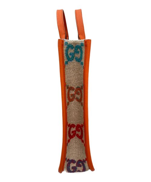 GUCCI（グッチ）GUCCI (グッチ) チルドレンズGGサイケデリック トートバッグ オレンジの古着・服飾アイテム