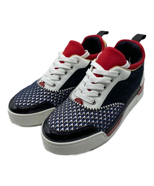 Christian Louboutin（クリスチャン・ルブタン）Christian Louboutin (クリスチャン・ルブタン) Aurelian ホワイト×レッド サイズ:39の古着・服飾アイテム