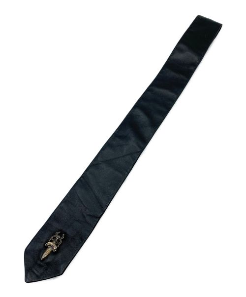CHROME HEARTS（クロムハーツ）CHROME HEARTS (クロムハーツ) レザースリムネクタイ サイズ:-の古着・服飾アイテム