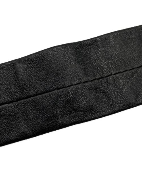 CHROME HEARTS（クロムハーツ）CHROME HEARTS (クロムハーツ) レザースリムネクタイ サイズ:-の古着・服飾アイテム