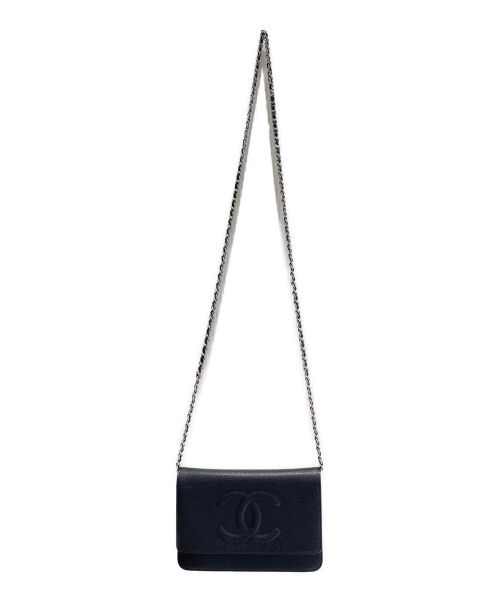 CHANEL（シャネル）CHANEL (シャネル) チェーンウォレット ブラック サイズ:-の古着・服飾アイテム