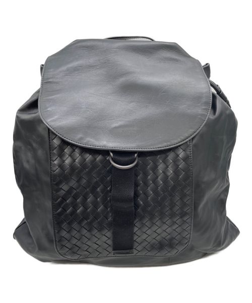 BOTTEGA VENETA（ボッテガベネタ）BOTTEGA VENETA (ボッテガベネタ) レザーバックパック ブラック サイズ:-の古着・服飾アイテム
