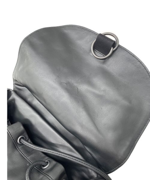 BOTTEGA VENETA（ボッテガベネタ）BOTTEGA VENETA (ボッテガベネタ) レザーバックパック ブラック サイズ:-の古着・服飾アイテム